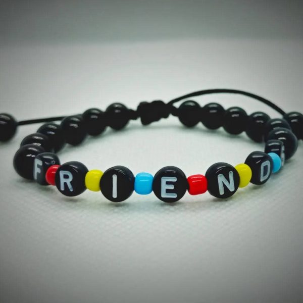 Pulsera ajustable friends negra
