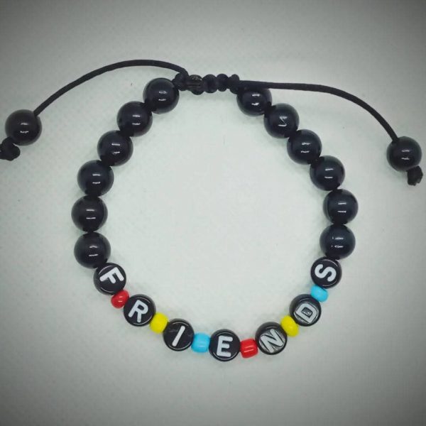 Pulsera ajustable friends negra