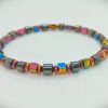 Pulsera elástica con piedras naturales hematita tornasol