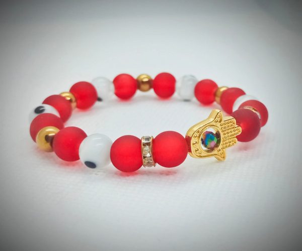 2025/08/1001150889.jpg Pulsera triple protección con mano de Fátima en chapa de oro