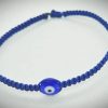 2025/08/1001177374.jpg Pulsera ajustable tejida a mano en hilo azul marino con dije de ojo turco